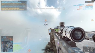 Battlefield 4 - sniping people out of helicopters pt 4