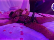 Preview 3 of Ebony bondage teasing me until I squirt - robber breaks in my apartment and ties me up