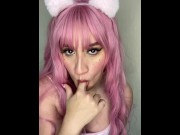 Preview 1 of Latin Goth Girl Playing With Her Pussy And Dildo