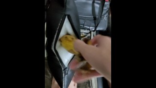 Sticking a banana inside a gaming chair!