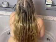 Preview 3 of BBW Slut Wants Hair Washed w/ Piss