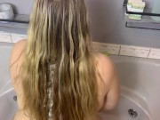 Preview 4 of BBW Slut Wants Hair Washed w/ Piss