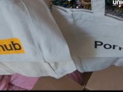 Preview 1 of PornHub gave us a gift for our 50k subscribers! UNBOXING and a PEGGING session to reward him