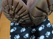 Preview 2 of (Trailer) Licking MissAtri´s Timberland boots and converse socks