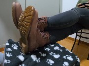 Preview 4 of (Trailer) Licking MissAtri´s Timberland boots and converse socks
