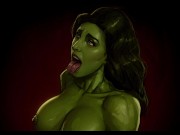 Preview 6 of My Lawyer God Fat Green Tits And Ass - All She-Hulk Scenes - Behind The Doom