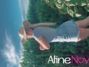 Preview 1 of Hot blonde went to see the corn plantation and got corncob in her mouth! - Aline Novak
