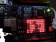 Preview 6 of Bad Apple! on Arduino R4 LED matrix 12x8 XXX