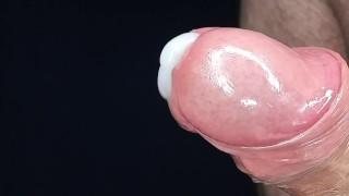Extreme cum blocking, ruined orgasm and intense post orgasm handjob for hard dick with tied balls