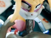 Preview 3 of Grab her ears and facefuck rough her bunny throat! (Bunnie Rabbot From Sonic Series) | Merengue Z