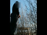 Preview 2 of A friend caught me peeing in the park in public and filmed it