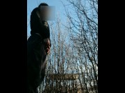 Preview 5 of A friend caught me peeing in the park in public and filmed it