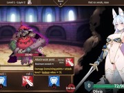 Preview 2 of Arena Story Rouge And Princess Knight - Fighting a smile with 1 hp!