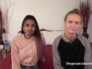 Preview 3 of Hot Desperate Amateurs get their pussies stretched and their faces fucked in hot interracial action