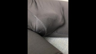 Swollen genitalia in tight suit