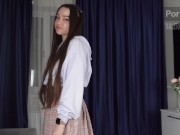 Preview 1 of Dumb stepbrother didn't get the hints of niphomaniac stepsister. Seduced and fucked.Valeria Sladkih