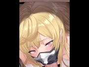 Preview 4 of Masked Hentai girl sucks dick Inside the mask! - 4k 60fps hentai