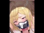 Preview 5 of Masked Hentai girl sucks dick Inside the mask! - 4k 60fps hentai