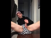 Preview 6 of Guy jerks off his big cock