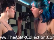 Preview 5 of Double Trouble Ear Licking - Bella and Sasha ASMR