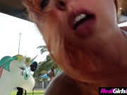 Preview 4 of Big Tit Redhead Loves Being Fucked In Front Of Friends - Daisie Belle