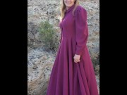 Preview 1 of Full Screen FLDS Prairie Dress Nudity. Now I'm Ex-FLDS So I Masturbate and Change