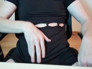 Preview 1 of Non-Binary Femboy testing out new cam with a little tease