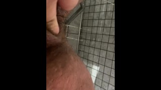 Hairy bitch pisses in shower at planet fitness