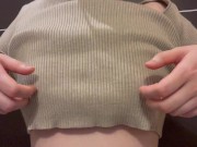 Preview 5 of My nipples feel so good over the knit ♡