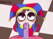 Preview 5 of Pomni BLOWJOB FUCK COWGIRL AND RECEIVES A CREAMPIE The Amazing Digital Circus HENTAI BIG ASS PARODY
