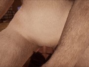 Preview 1 of Furry babe fucks her twink boyfriend