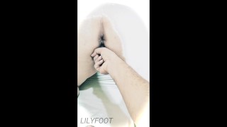 Boyfriend Playing With My Teen  asshole Pussy lily dildo