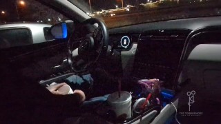 Desperate pee accident locked inside besties car