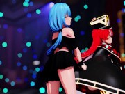 Preview 3 of 【MMD Hololive 4k/60fps】《Lamy (雪花ラミィ) Marine (宝鐘マリン) 》~《愛包ダンスホールHeart Pie Dancehall HIMEHINA》