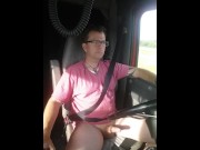 Preview 6 of playing with my cock naked during driving in my Truck