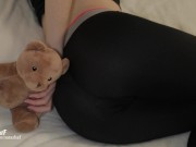 Preview 3 of Farting on Teddy bear's face putting him much deeper in my ass