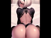 Preview 1 of 2B GET FUCKED DOGGYSTYLE (OH MY WAIFU)