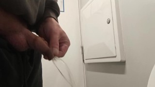 Trans Boy Pees with STP Packer Full Side View