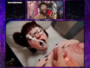 Preview 2 of Thicc Ass Mei Gets Fucked Between Her Breasts As Cum Sprays In Her Mouth And Face