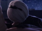 Preview 1 of 3D Compilation: NierAutomata 2B Blowjob Dick Ride Anal Creampie Uncensored Hentai