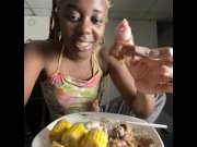 Preview 6 of JAMAICAN HOME COOKED FOOD MUKBANG ( EATING NASTY STUFF AMERICANS WOULD NOT LIKE) : EatingShow