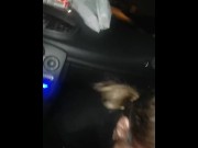 Preview 4 of Car Blowjob - Public Street Big Tits - Portugal - Cum in the Mouth - more on Onlyfans