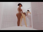 Preview 5 of Ebony Futa fucks a white Bitch