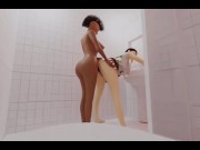 Preview 6 of Ebony Futa fucks a white Bitch
