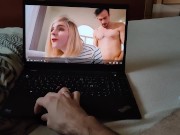 Preview 1 of Horny twisted husband picks TS porn over str8