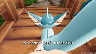 Compilation of eeveelutions performing oral on their trainers