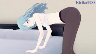 Shiho Hinomori and I have intense sex in the bedroom. - Project SEKAI Hentai