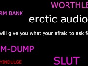 Preview 1 of DEGRADING YOU LIKE THE DIRTY NASTY NASTY WHORE YOU ARE (AUDIO ROLEPLAY) MAKING YOU FEEL WORTHLESS