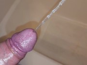 Preview 4 of Another long piss from daddy's edged cock