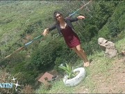 Preview 2 of MY MORENO BELLA TAKES ME ON A TRIP AND WE WALK HIM WHILE I PRIZE SUCKING HIS COCK AND FUCKING